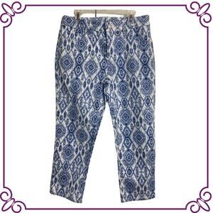 Chico's So Slimming Girlfriend Slim Leg Crop Jeans Stretch Size 00 US 2